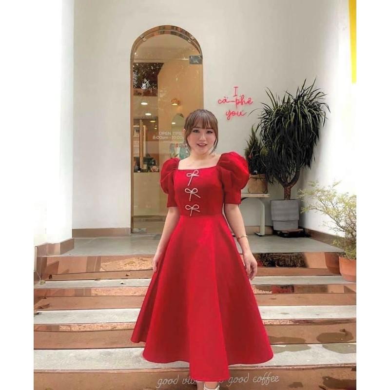 Đầm Maxi nơ đá Bigsize 60-85 ký