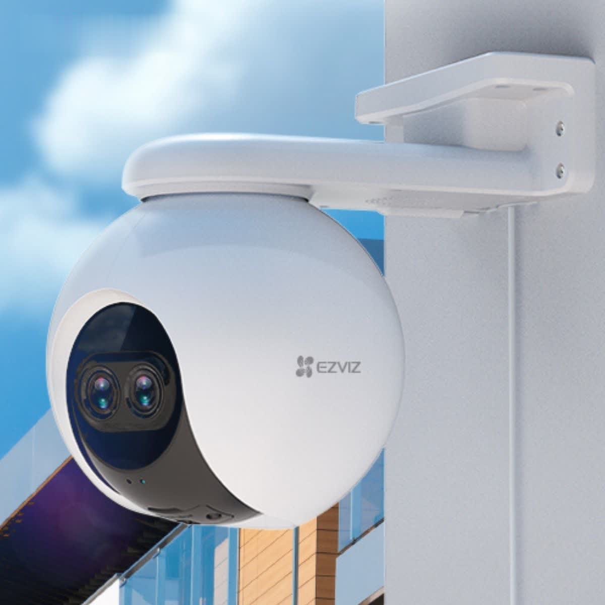 Camera wifi không dây tích hợp AI Ezviz C8PF 2MP, ống kính kép, ghi âm, xoay 360 độ