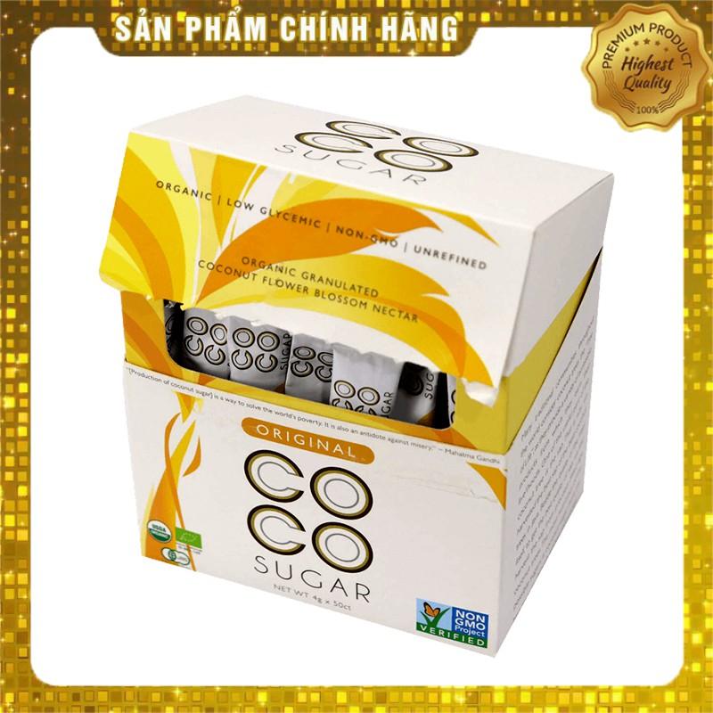 Đường Mật Hoa Dừa Hữu Cơ PT Coco Sugar - tốt cho người tiểu đường, béo phì - hộp 50x4g - Organic Coconut Sugar