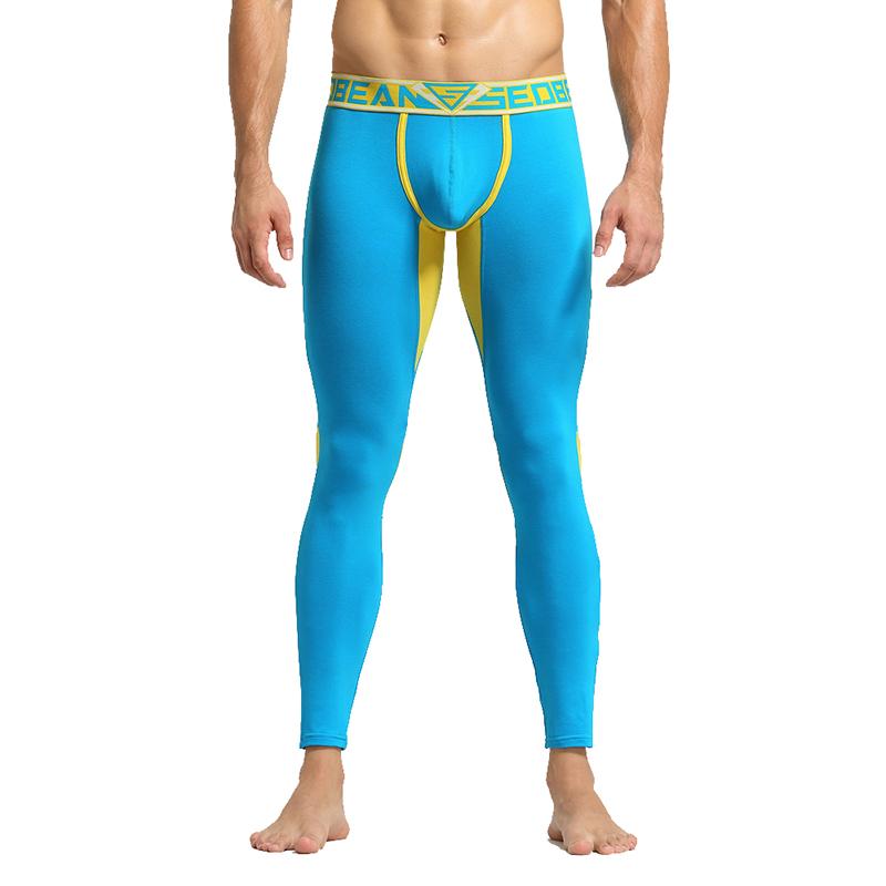 Sexy Nam Dài Ấm Áp Johns Cotton Căng Giãn Nhiệt Đáy Quần Lót Nam Thời Trang Quần Legging Nhà Pijama Dài Quần Dài
