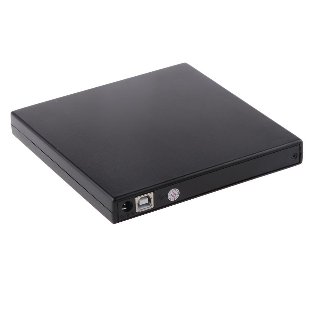 External USB2.0 CD/DVD RW  Player Writer Burner for Netbook Black
