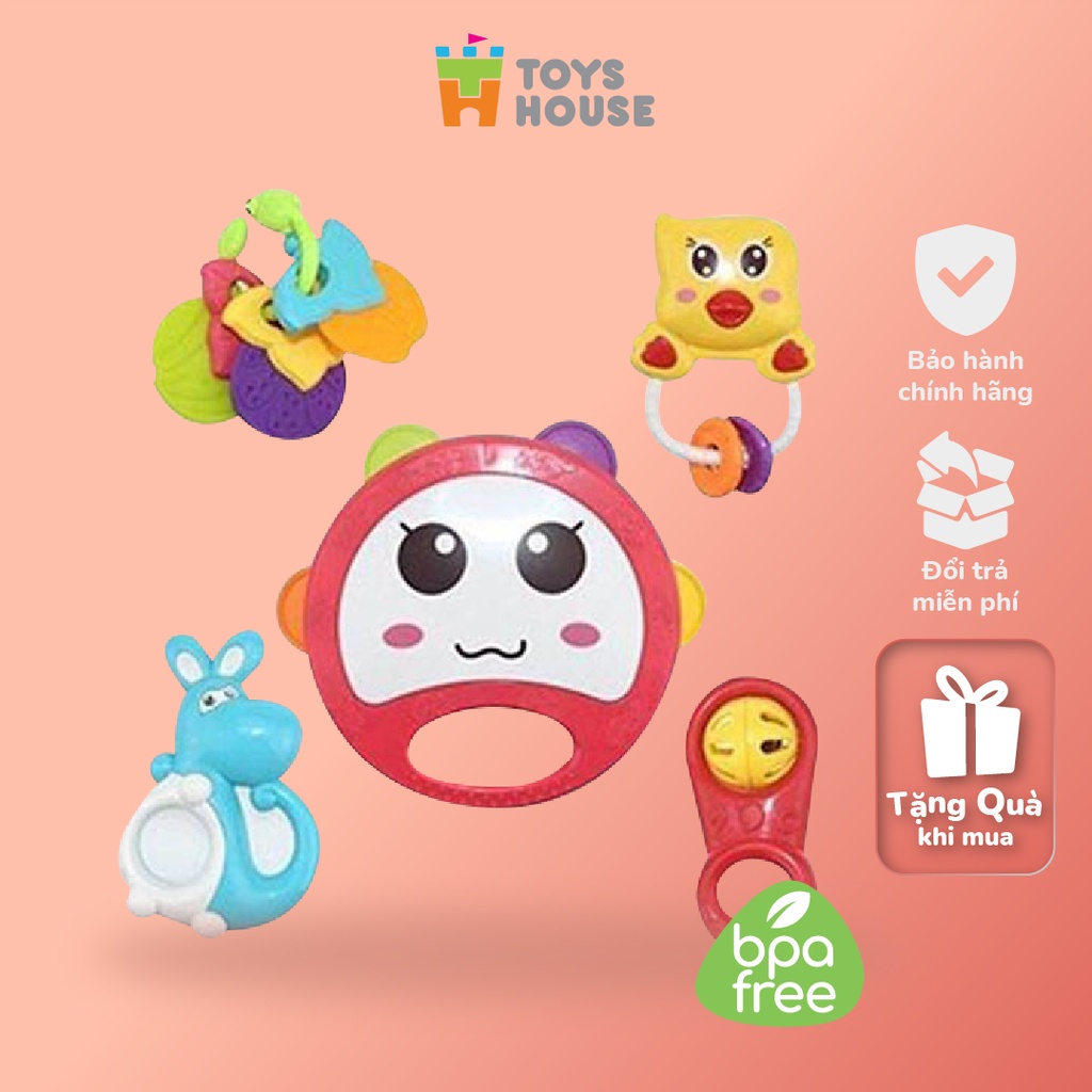 Túi đồ chơi xúc xắc 5 món Toys House 776-1 cho bé