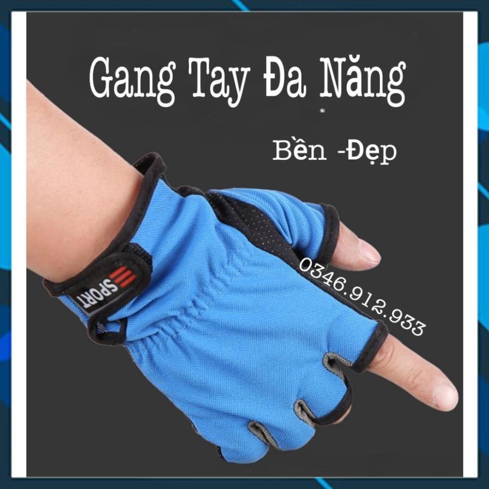  Găng Tay, Bao Tay Nam Cụt Ngón Tập Gym,Tập Tạ , Thể Thao , Câu Cá Đại Lý Đồ Câu Cá Chống Trơn Trượt Cáo Cấp 