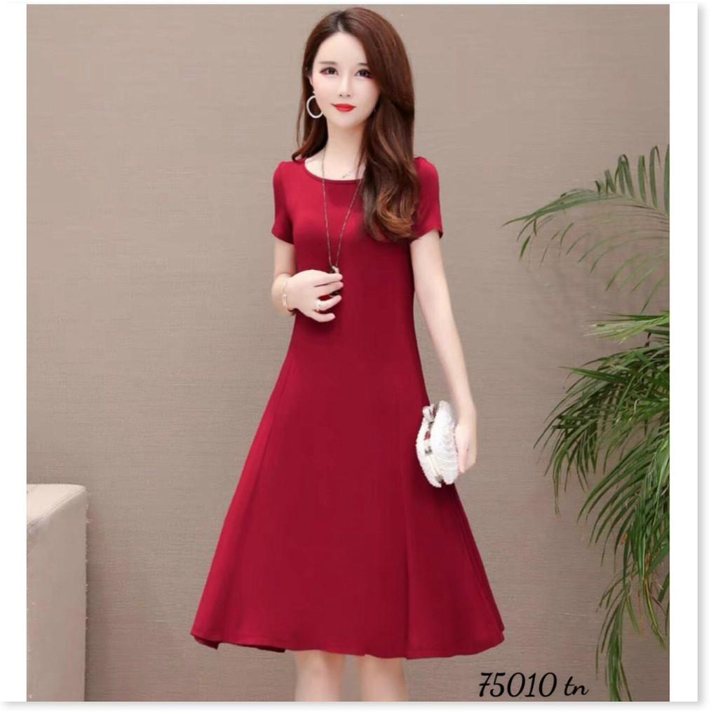 ĐẦM ĐŨI QUÃNG CHÂU,THIẾT KẾ HỌA TIẾT TRƠN NHƯNG KHÔNG KÉM PHẦN SANG TRỌNG THỜI TRANG MỚI KME