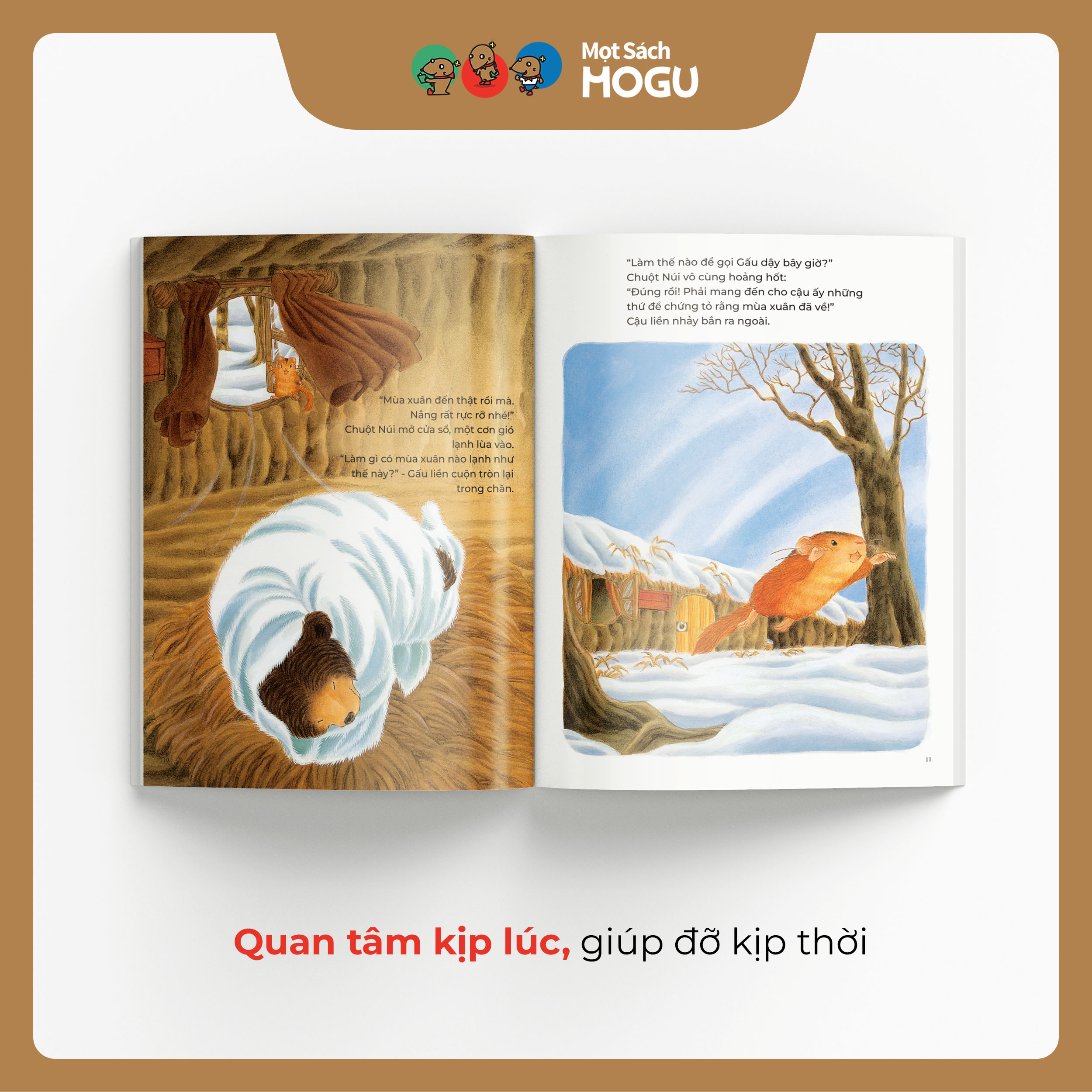 Truyện Ehon bé 3-4-5 tuổi - Đánh thức mùa xuân