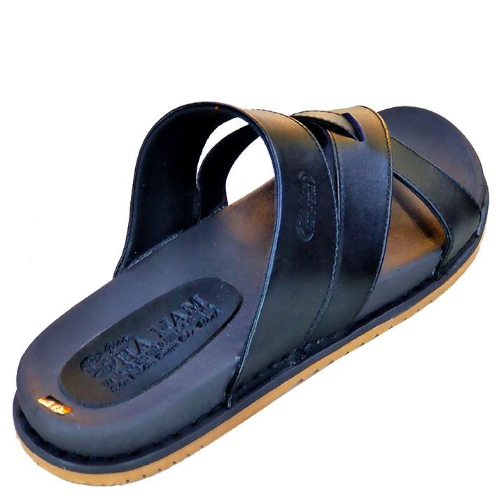 Dép Nam Quai Ngang HÀ NAM Da Bò Thật Cao Cấp DN2026