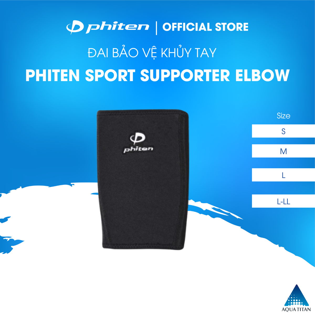 Đai bảo vệ khuỷu tay thể thao Phiten sport supporter elbow AP151003/AP151004/AP151005