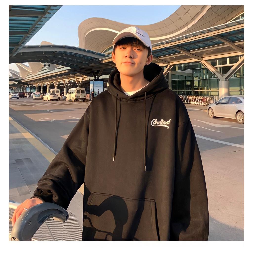 Áo Hoodie Nỉ Nam Nữ Unisex CARDINAL Dáng Rộng Mũ Trùm