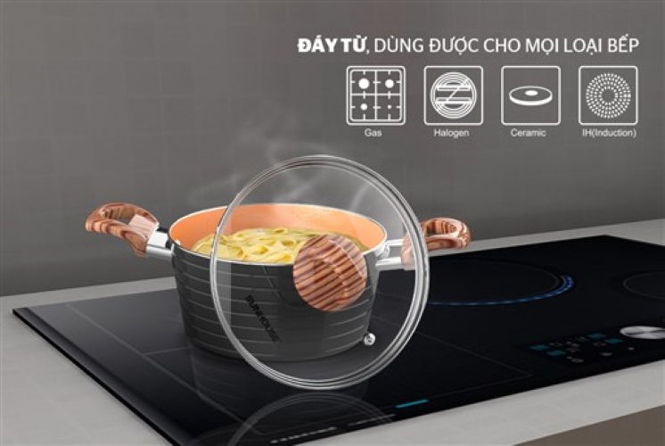 Bộ nồi ceramic đáy từ SUNHOUSE SHG2003MCA