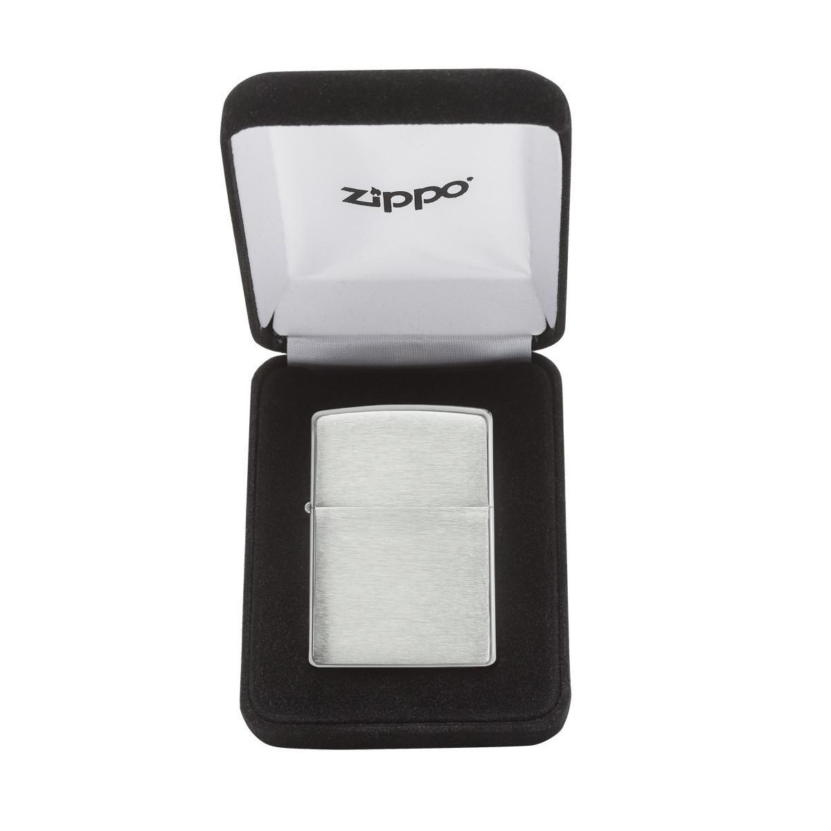 Bật Lửa Zippo Bạc Nguyên Khối Vân Nhám