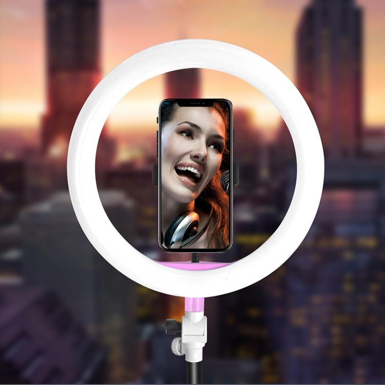Đèn Led Live Stream Hỗ trợ ánh sáng Chụp Ảnh, Make Up Trang Điểm, 3 Chế Độ Sáng