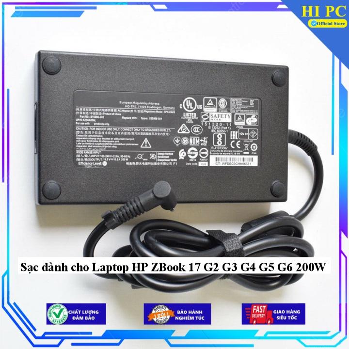 Sạc dành cho Laptop HP ZBook 17 G2 G3 G4 G5 G6 200W - Hàng Nhập Khẩu