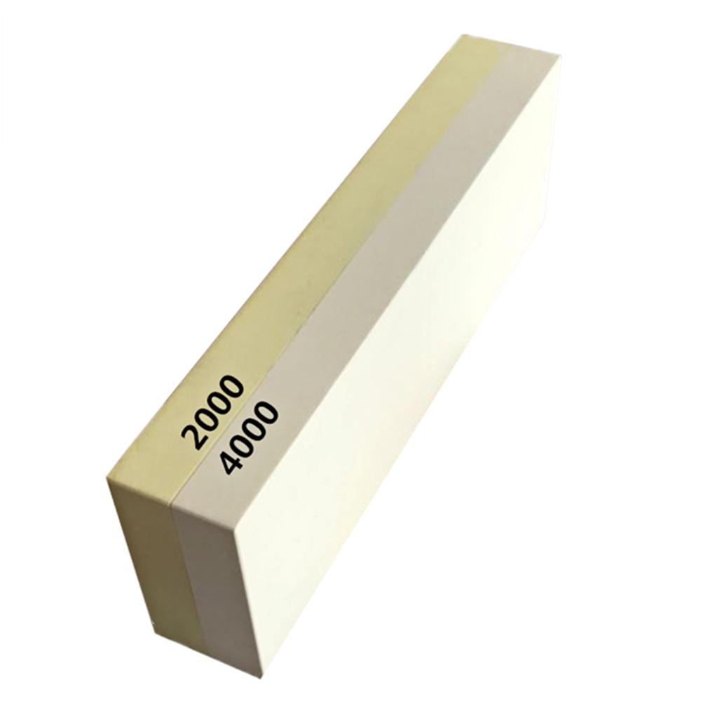 Đá mài dao kép 2000/4000, kết hợp thô và mịn,Được làm bằng corundum trắng chất lượng cao