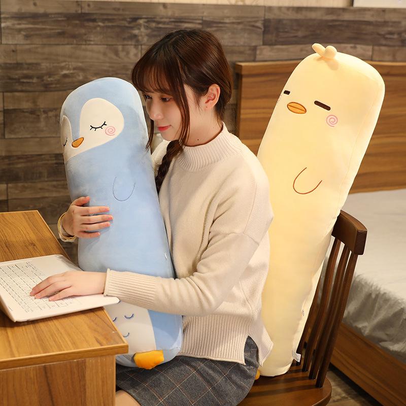 Hoạt Hình Hình Khủng Long Con Heo Thỏ Gấu Bông Husky Vịt Sang Trọng Đồ Chơi Nhồi Bông Mềm Giấc Ngủ Dài Gối Búp Bê Đệm Trẻ Em Bé Gái quà Tặng