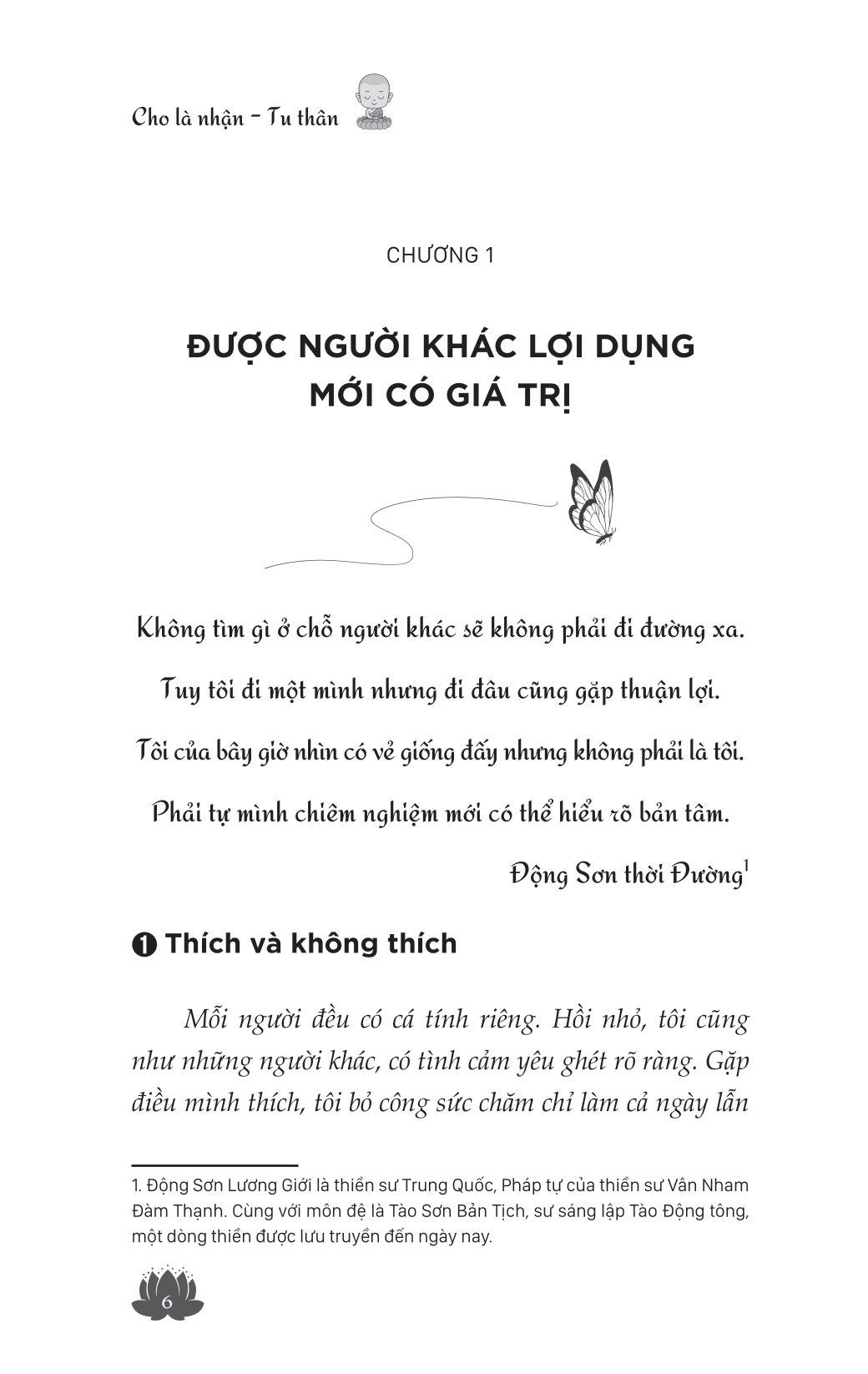 Hình ảnh Cho Là Nhận - Tu Thân