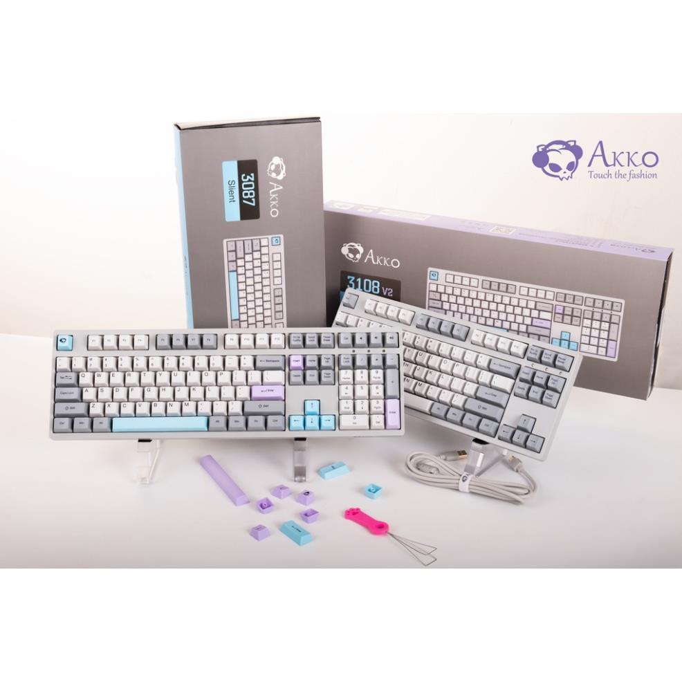Bàn phím cơ AKKO 3108 Silent - Cổng USB - Hàng chính hãng
