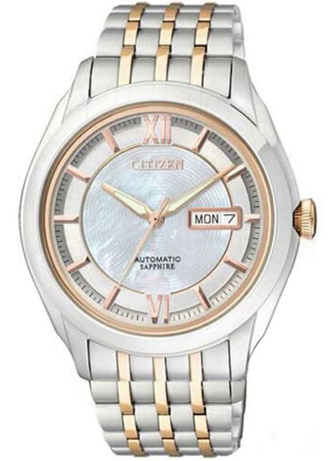 Đồng Hồ Nam Citizen Dây Thép Không Gỉ NH8344-51A - Mặt Xà Cừ