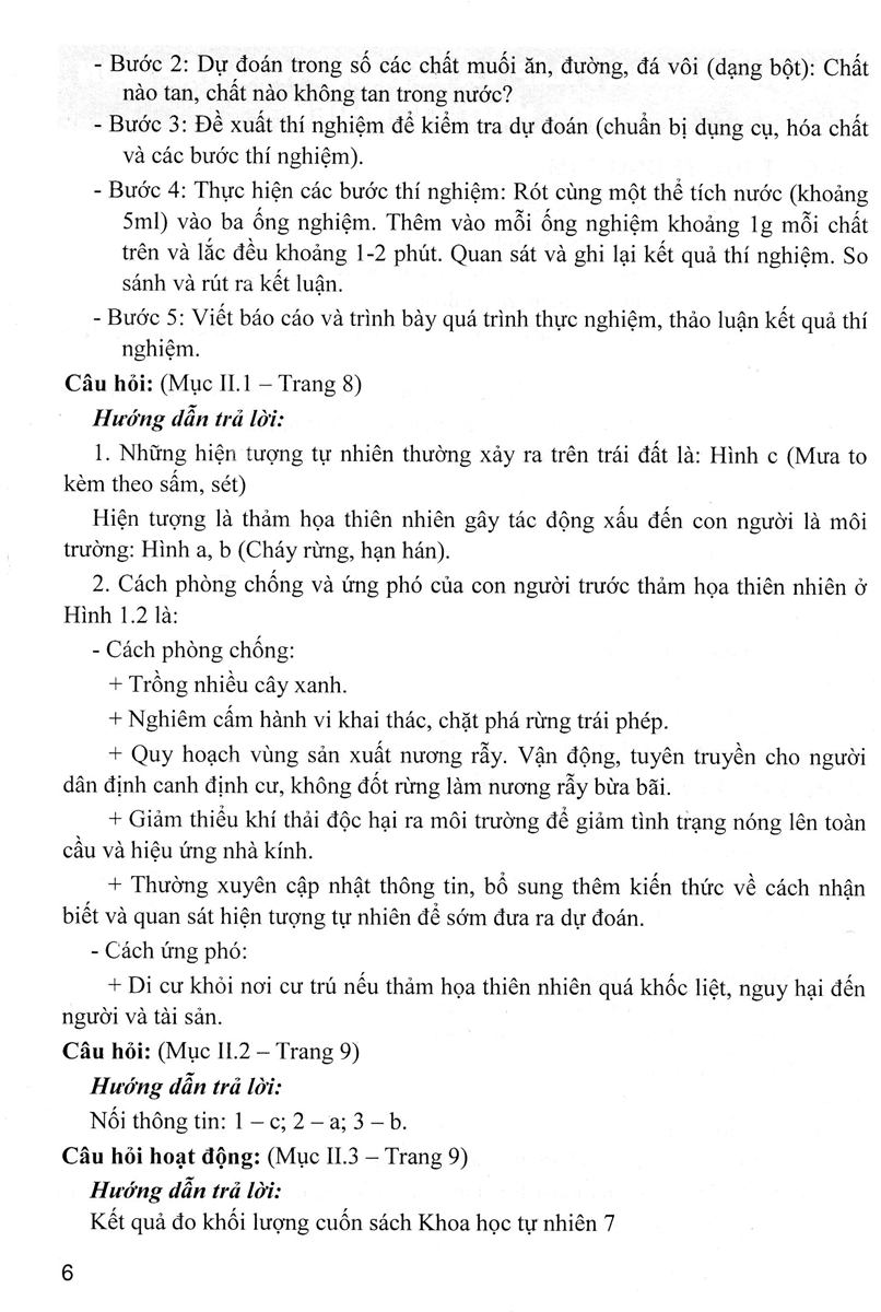 Sách tham khảo- Hướng Dẫn Trả Lời Câu Hỏi Khoa Học Tự Nhiên 7 (Dùng Kèm SGK Kết Nối Tri Thức Với Cuộc Sống)_HA