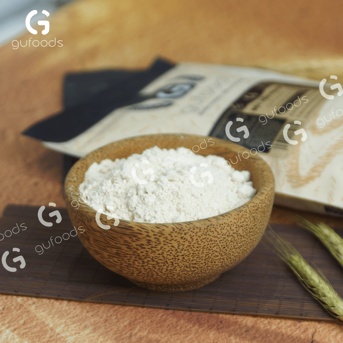 Bột Yến mạch ăn liền GUfoods (túi 500g) - Nguyên liệu nhập khẩu, Bột đã chín, Giàu chất xơ &amp; protein thực vật, Tốt cho sức khoẻ, Ăn kiêng, Healthy, Tập gym, Eat clean