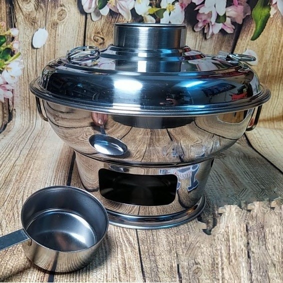 Nồi Lẩu CÙ LAO Truyền Thống, Lẩu INOX MẪU MỚI SIÊU ĐẸP. Sử dụng THAN hoặc CỒN 24cm. LẨU THAN, Nồi Lẩu NÚI LỬA đậm chất Cổ Điển phục vụ món lẩu ĐẶC SẢN MIỀN TÂY mang hương vị XƯA
