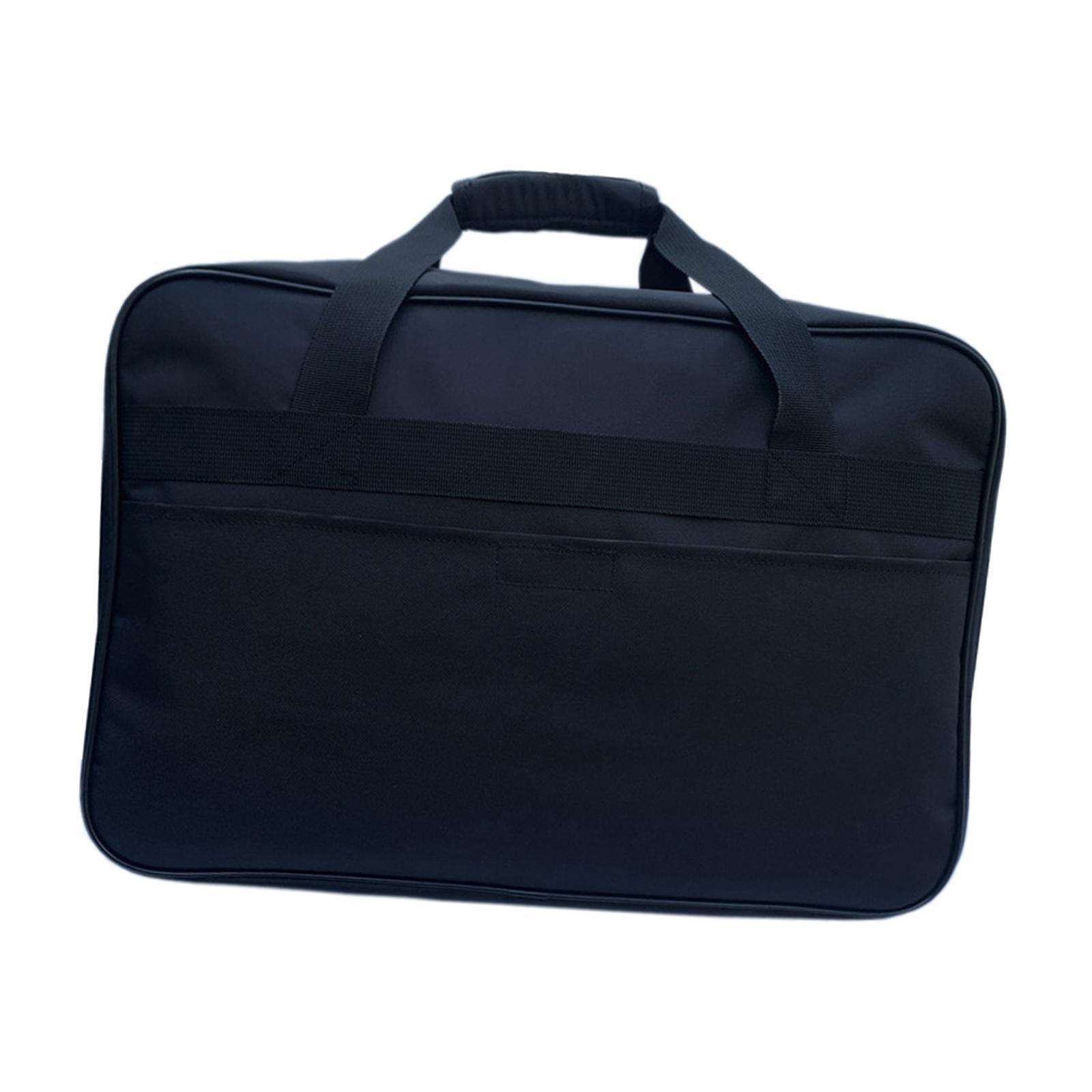Black Sewing Machine Storage Bag Tote Shoulder Bag Portable Carrying Case Universal Oxford Cloth Travel Compatible with Most Sewing Machines