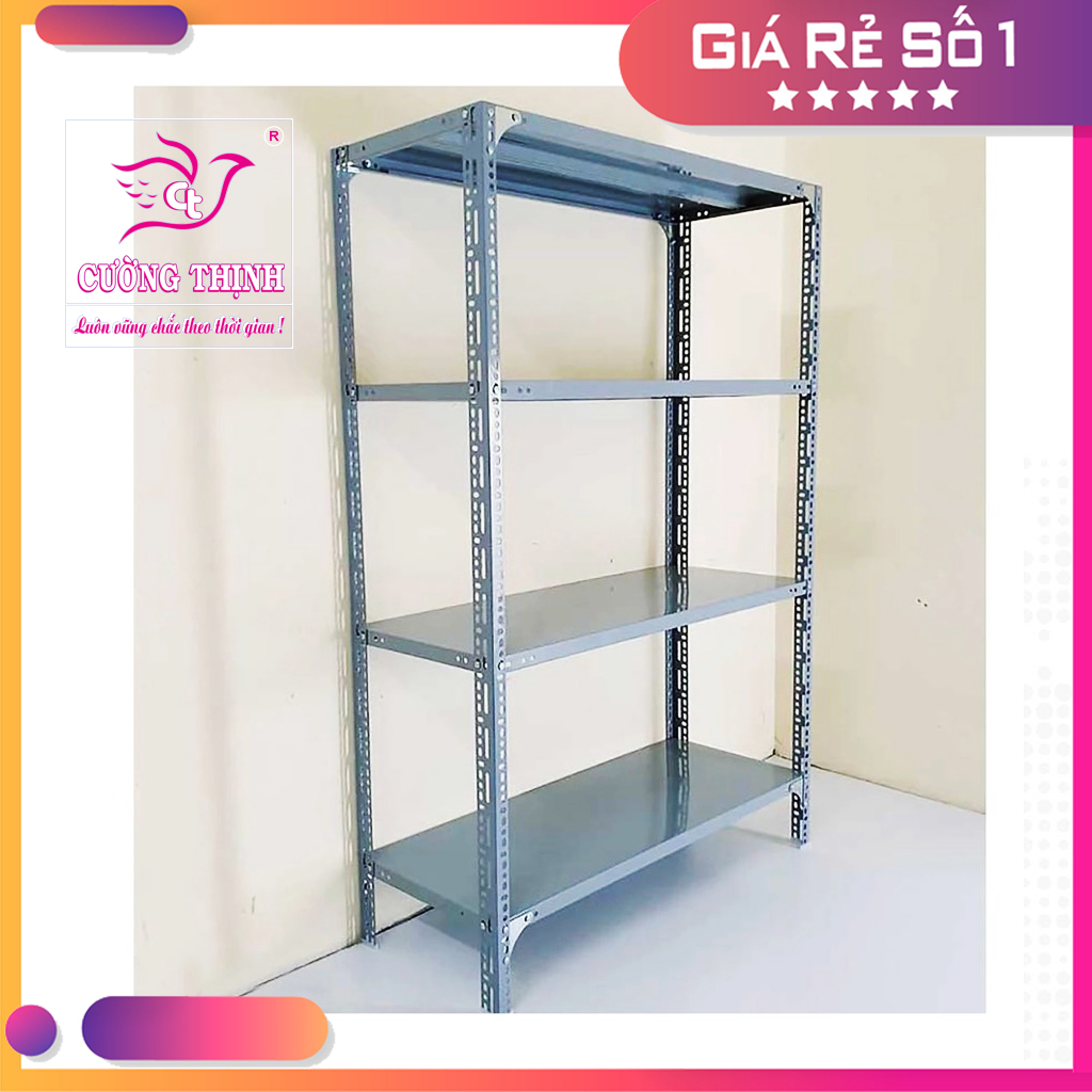 Kệ sắt đa năng 4 Tầng. Cao 150cm x Dài 120cm x Rộng 50cm