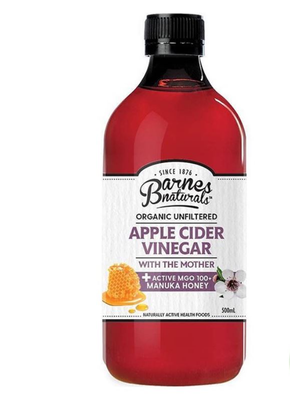 Date 08/25  Giấm Táo Mật Ong Manuka Barnes Naturals 500ml