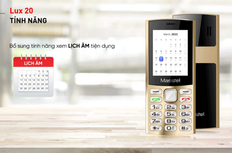 Hình ảnh Điện thoại Masstel Lux 20 4G dành cho người lớn tuổi - Hàng chính hãng, Nguyên Seal