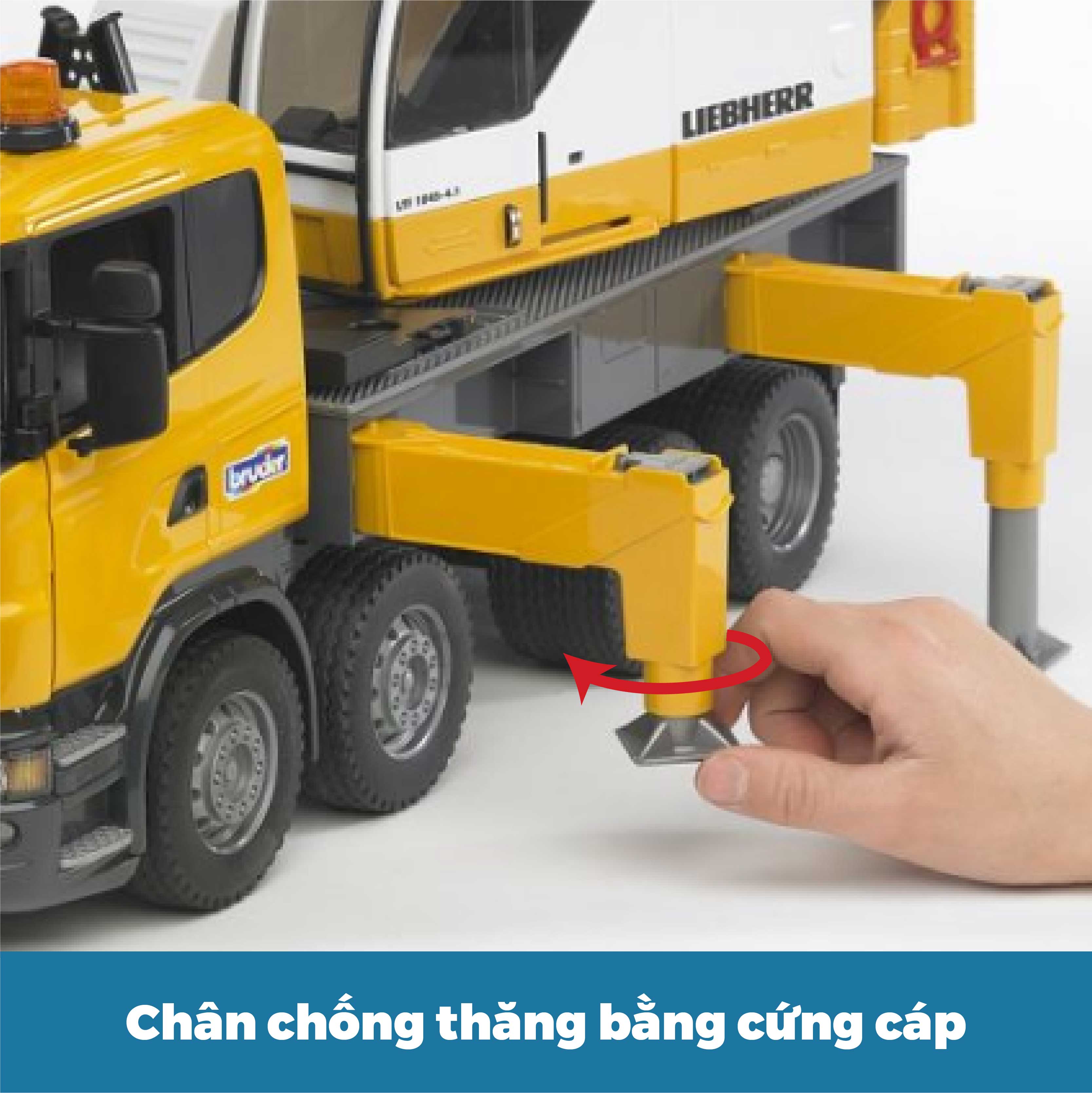 Mô Hình Theo Tỉ Lệ Thu Nhỏ 1:16 Bruder Xe Tải Cần Cẩu SCANIA - BRU03570