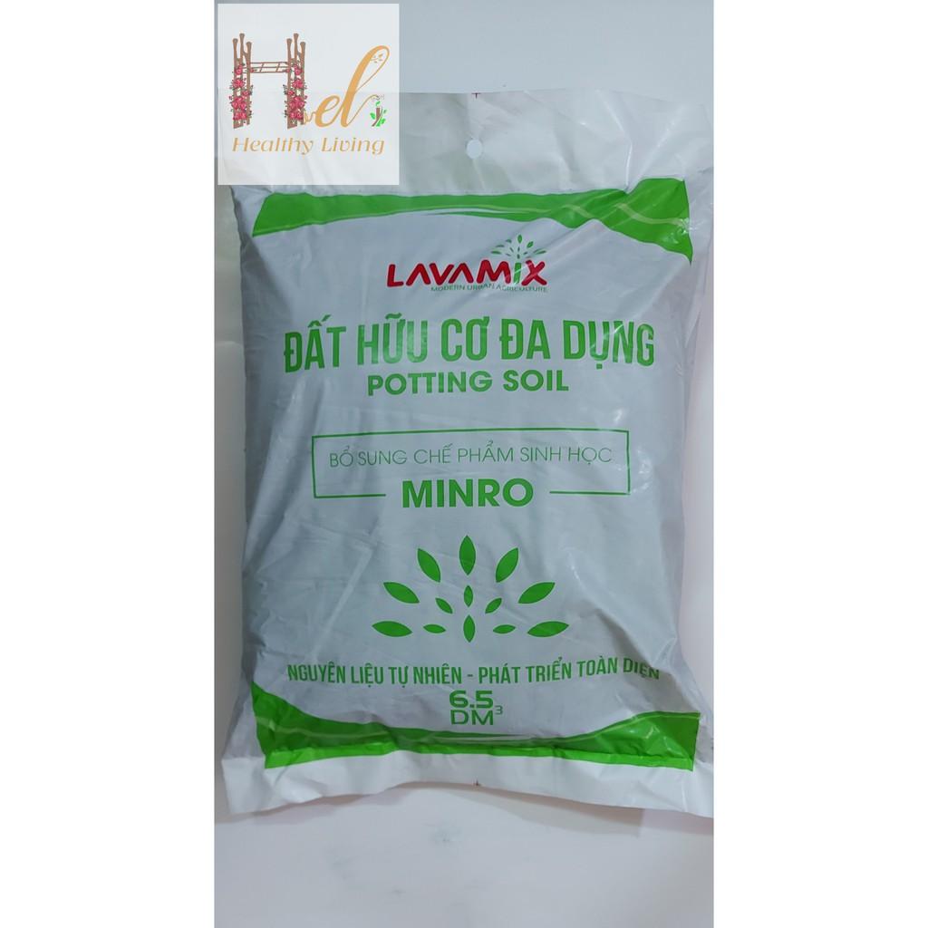 Đất Sạch Đất Hữu Cơ Đa Dụng Lavamix 6.5dm3 Trồng Rau Sạch Hoa Kiểng Bằng Đất Sạch, Xơ Dừa, Phân Bón Hữu Cơ