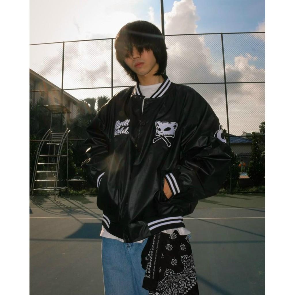 Áo khoác bomber dù SKULL form rộng Unisex Áo khoác nam nữ 2 lớp Chống Nắng ulzzang Jacket Bomber