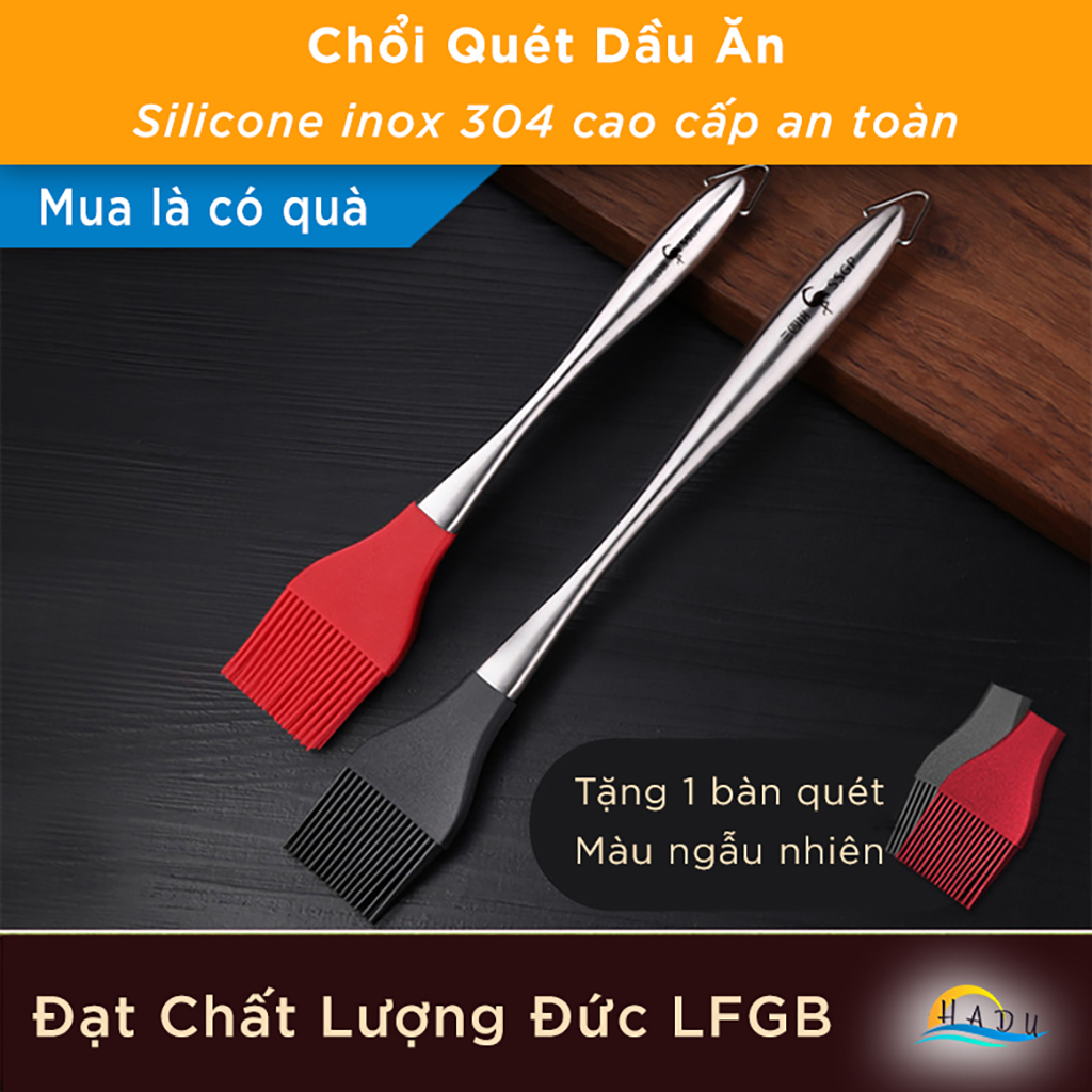 Chổi Quét Dầu Ăn Mỡ Silicon Inox Mềm Cao Cấp Đạt Chất Lượng Đức SSGP