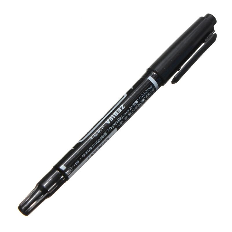 Miễn phí vận chuyển golf pen golf line liner pen ghi điểm golf ghi điểm bút bán buôn giá thả vận chuyển 2 mặt 3 màu Color: Black