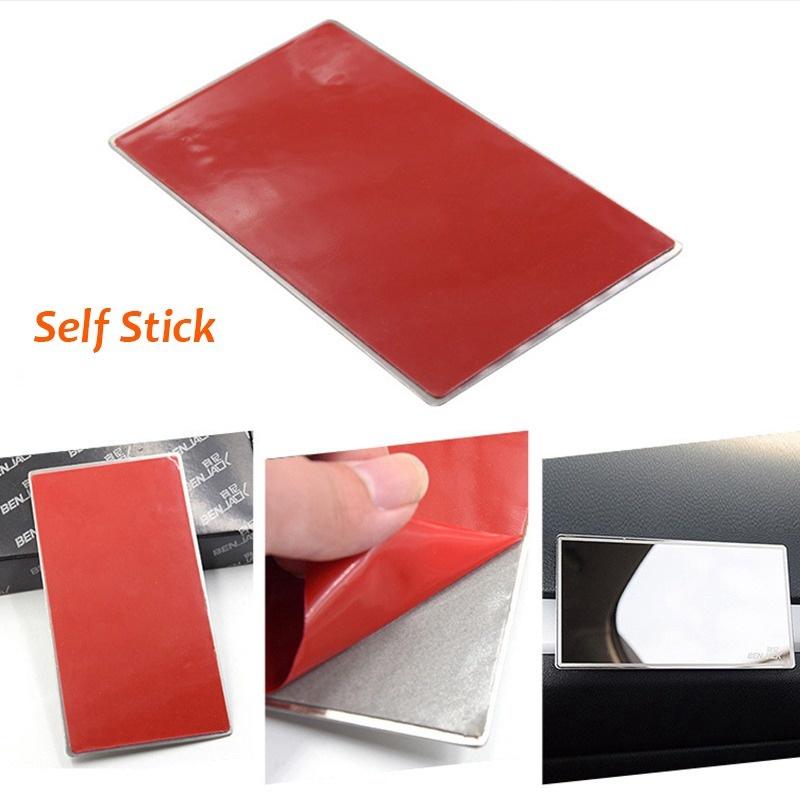 Gương Trang Điểm Bằng Thép Không Gỉ Dán Kính Chiếu Hậu Xe Hơi Tiện Dụng