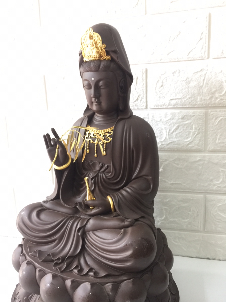 Tượng Quan Âm BỒ Tát đất nung