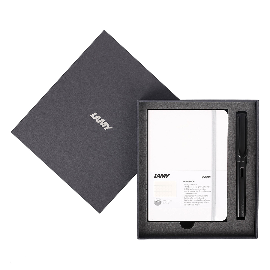 Gift Set Lamy Notebook A6 Softcover White + Lamy Al-Star Black - GSA6-Al0020