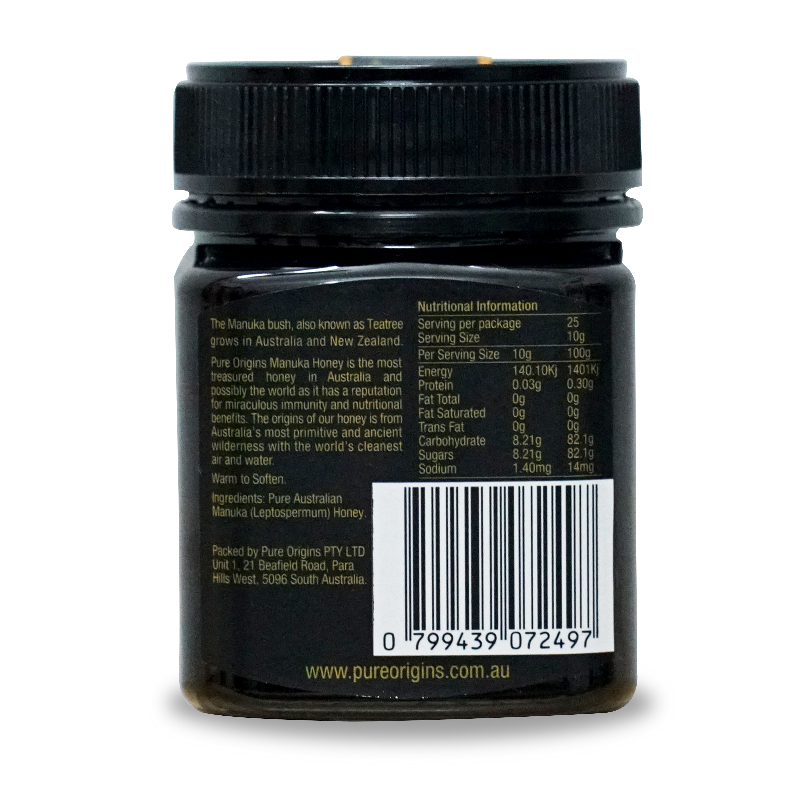 Mật ong Manuka 250+ MGO kháng khuẩn, chống viêm, hỗ trợ tiêu hóa, lão hóa - Pure Origins Úc