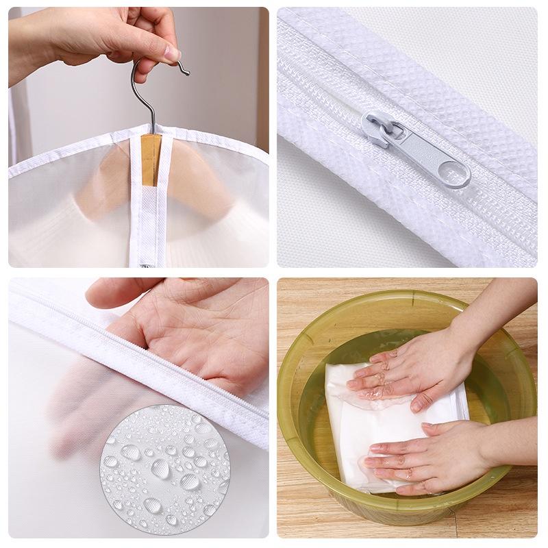 Túi bọc quần áo treo tủ đồ, túi trùm quần áo chống bụi chống thấm