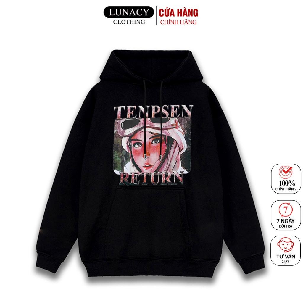 Áo Khoác Hoodie TENPSEN HOODIE Nỉ Có Mũ Form Rộng Unisex Nam Nữ LUNACY