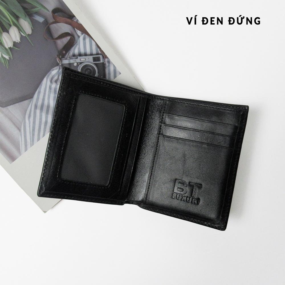 Ví nam mini kiểu ví đứng - Làm từ da bò 100% - Kích thước nhỏ gọn tiện lợi - bảo hành 2 năm - Ví da BTLXURY