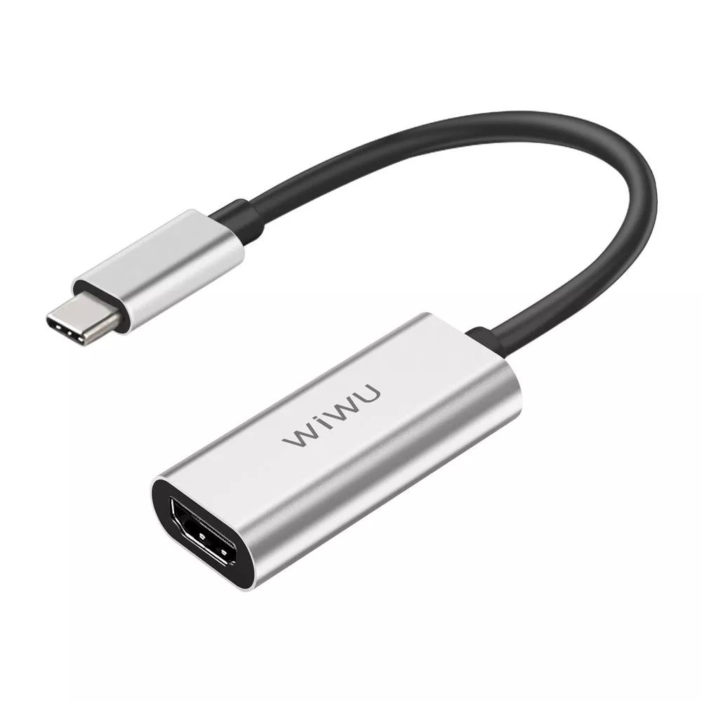 Bộ Chuyển Đổi Hub WIWU Alpha Từ TypeC Sang HDMI Dành Cho Các Thiết Bị Hỗ Trợ Type C Chất Liệu Hợp Kim Nhôm Cao Cấp - Hàng Chính Hãng