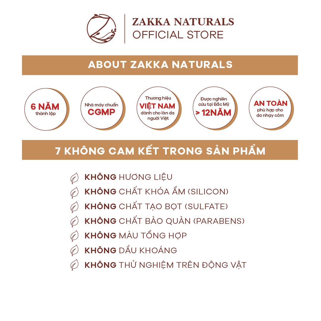 Dầu Tẩy Trang Zakka Naturals Làm Sạch Sâu, Dưỡng Ẩm, Chống Lão Hóa Camellia Deep Cleansing Oil 100g