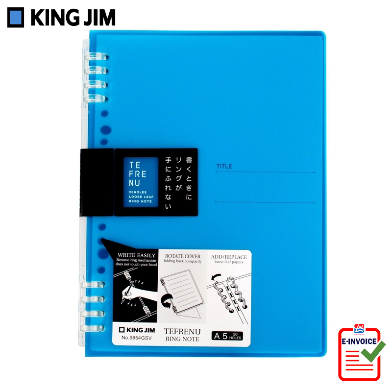 Bìa ghi chép King Jim A5 có thể thay thế giấy 9854GSV