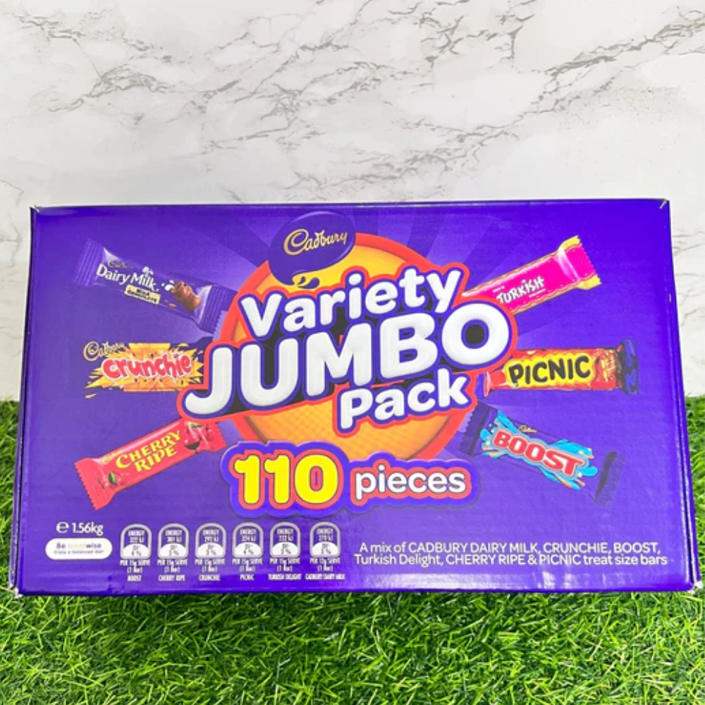 Socola thanh Cadbury Variety Jumbo hợp 6 vị 1.56kg Úc - Giúp bổ sung dinh dưỡng, khoáng chất và năng lượng - OZ Slim Store