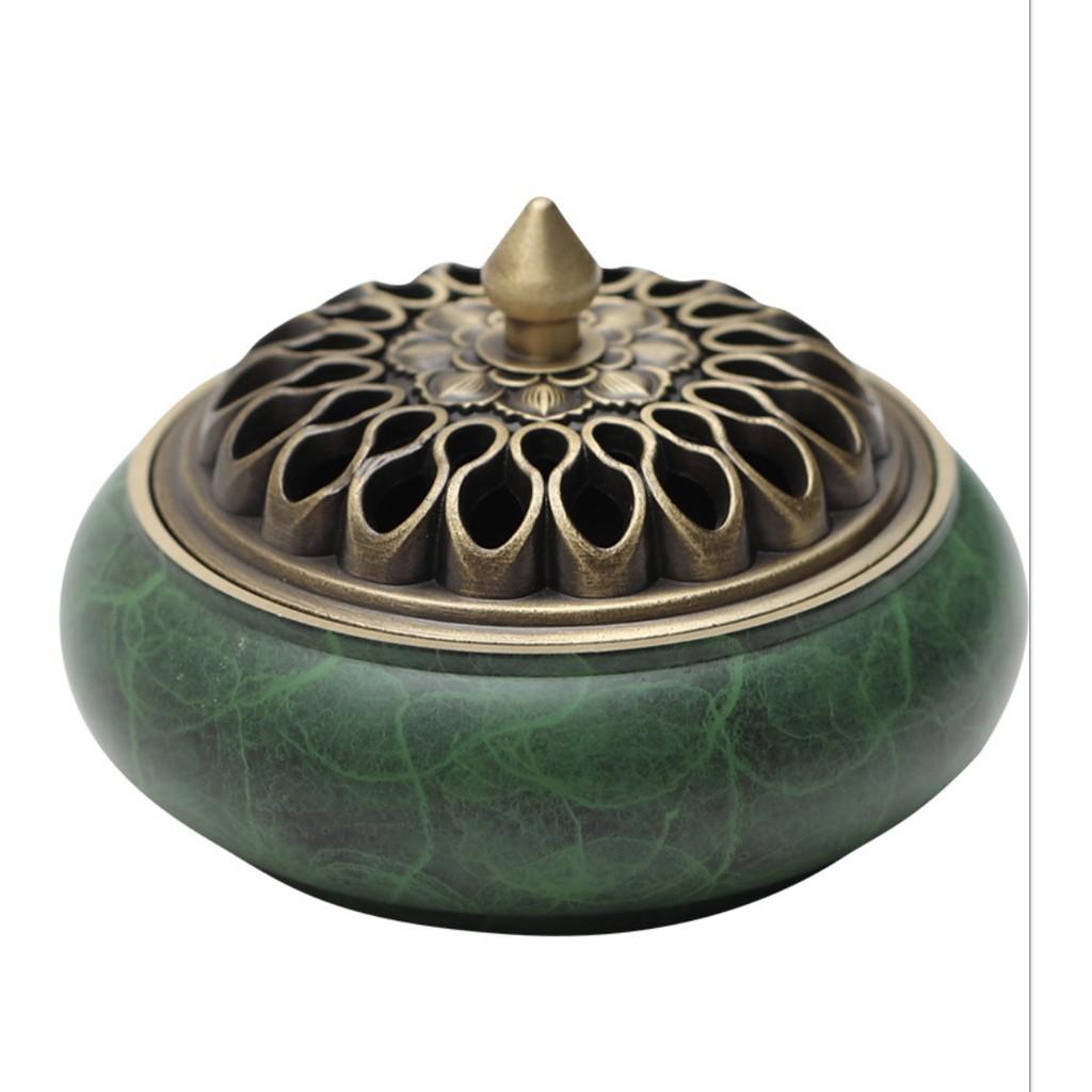 HỘP Ủ NHANG TRẦM Ủ TRẦM HƯƠNG PHONG THUỶ EMERALD ZEN