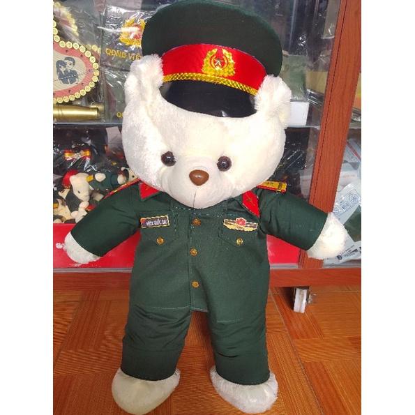 Gấu bông Quân đội Bộ đội Lục quân 90cm ( có in tên, tiết, quân hàm)