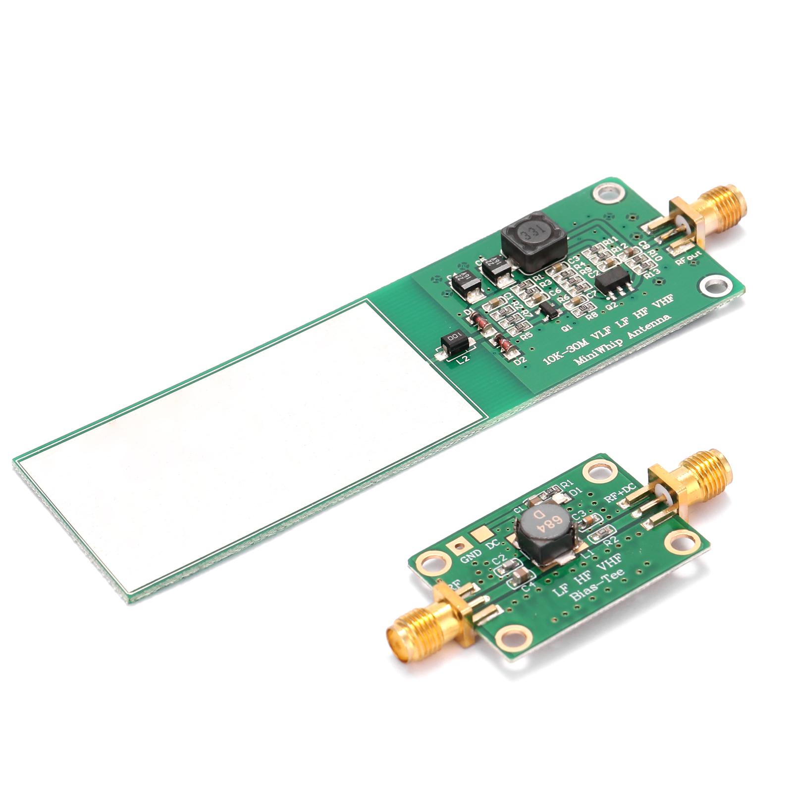 Mini-Whip 10KHz-30MHz 2Pcs Medium and Shortwave RTL‑SDR Active Antenna System Radio Receiver Electronic Component