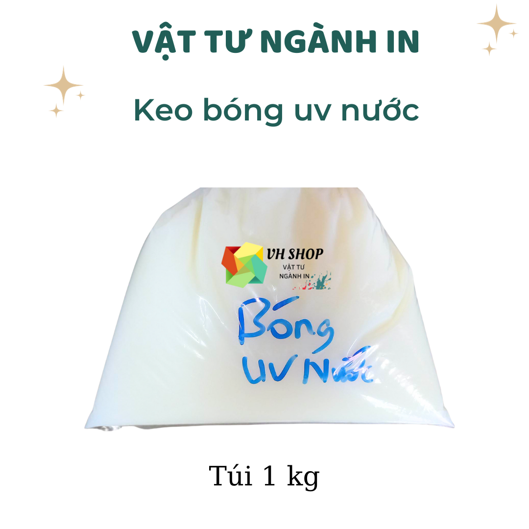 Keo bóng uv nước dùng để nhúng kim tuyến, tạo độ bóng cho sơn nước, gạch, chống thấm