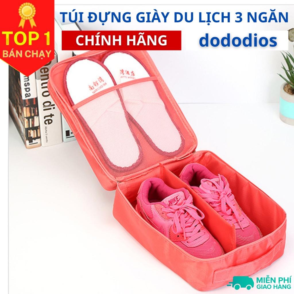 Túi Đựng Giày Dép Du Lịch Thể Thao Tiện Dụng 3 Ngăn Chống Nước