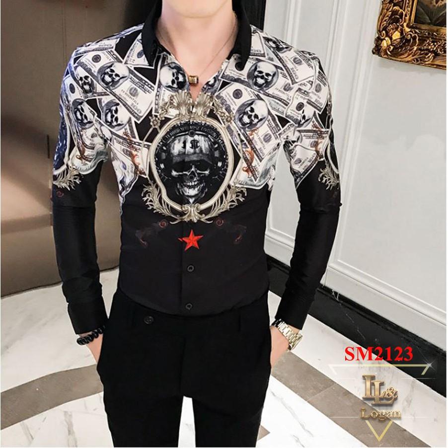Áo sơ mi họa tiết SM2123